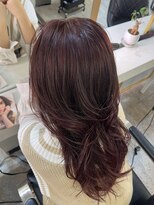 ブレンド 渋谷(BLend)&nbsp;ハイライトミディアムヘア暗めカラーオリーブグレー