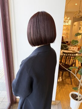 12/7ボブ×ブリーチなしレッド【千代田彩夏】