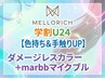 学割U24【色持ち＆手触りUP】ダメージレスカラー ※デビュー前のジュニア担当