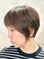 エンクス(enx)&nbsp;ミルクティーブロンド/ダークブルー/デジタルパーマ/鶴ヶ峰MH65
