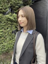 リア トーキョー(Lia TOKYO)&nbsp;【工藤武士】大人切りっぱなしボブ×ブリーチなしベージュ・艶髪