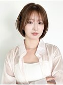 ☆ 韓国風 ミディアムレイヤー シースルーバング☆イメチェン