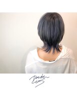 パドトロワ(Pas de trois)&nbsp;新潟×コバルトグレー×ウルフショート×トレンドヘア