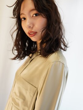 ヌース(NOUS) 【nous】黒髪×パーマ/透明感を引き立てるパーマヘア【天神】