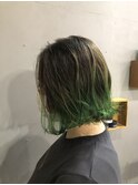 グリーングラデーション略してグリグラ