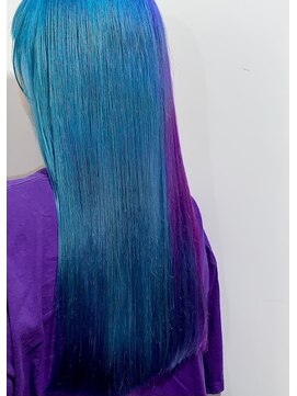 カリーナコークス 原宿 渋谷(Carina COKETH) ダブルカラー/ブルー/インナーカラー/ケアブリーチ/オージュア