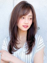 アグノス 青山(Agnos) ワンカール レイヤー ベビーバング ショコラベージュ