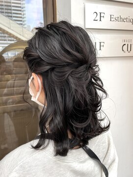 カッツ 元町店(CUT S) 飾りなしでかわいいハーフアップ