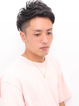 ルックグッドストア(LOOK GOOD STORE) 束感ツーブロックマッシュパーマウルフ波巻きスキンフェード230