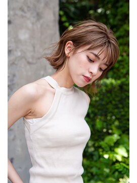 レニーバイエース(LANY by ACE) 【LANY 横浜】外ハネボブ×カーキベージュ