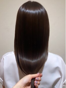 リールヘアー 大野城店(rire hair)の写真/「髪質改善×ダメージレス×ストレート」全てを手に入れるなら酸性ストレート♪ナチュラルで潤いある質感へ