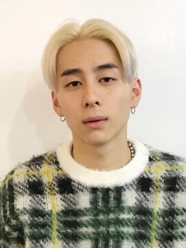 フィフス 名駅(fifth) センターパートニュアンスパーマツーブロックメンズマッシュ