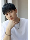 MEN’S HAIR ツーブロック束感ショート波巻きカルマパーマ