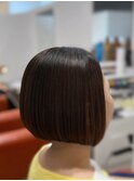 前下がりグラボブ+インナー刈り上げ【20代30代40代/美髪矯正】