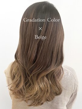 サラジュ 仁川店(SARAJU) デザインカラー グラデーションカラー×透明感◎ベージュ