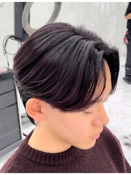 メンズヘアセンス 渋谷(MEN'S HAIR SENSE) アッシュブラック/ウルフ/マッシュパーマ/ハイライト/渋谷