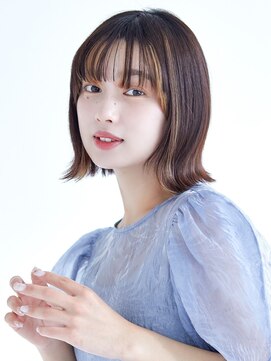 ラフィス ヘアー ロビン 名古屋店(La fith hair robin) 【La fith】インナーカラー×切りっぱなしボブ