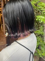 サクラテッセン(sakura tessen)&nbsp;地毛にちらっとインナーカラー