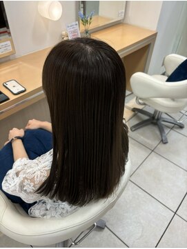 ルージュ 茗荷谷店(ROUGE) ブラウン×ミディアム×髪質改善トリートメント【茗荷谷駅】