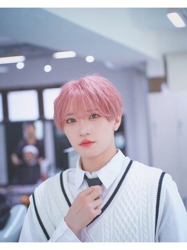 ポプルス(popls) シースルーマッシュ/韓国マッシュ/ハイトーンピンク/髪質改善