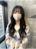 プルエクステ 10代 20代 黒髪ロング エクステ レイヤーカット
