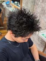イエローコーン 金沢文庫店(YELLOW CORN) スパイキーパーマ/スパイキーショート/メンズベリーショート眉毛