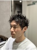 滋賀/南草津/メンズ美容室/波巻きツイストスパイラルパーマ
