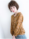 大人可愛い×小顔☆抜け感レトロなマッシュショート♪