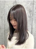透明感アッシュグレージュ × ナチュラルレイヤー*