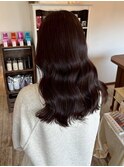 くびれロング/ショコラブラウン/ふんわりレイヤー/透明感カラー