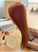 乾かすだけでキマる髪/馴染むハイトーンケアカラーオレンジ