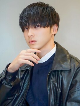 アグヘアー 新庄住吉(Agu hair) 《Agu hair》ナチュラルマッシュ【numberA.×BLEACHi】