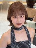 ミニウルフレイヤーカット顔周り前髪韓国ショートボブ/渋谷