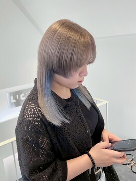 ラック 表参道(LUCK) シルバー/ブルー/ケアブリーチ/ブリーチ/表参道/原宿