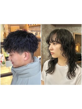 メンズパーマ・パーマ女子急増中！再現性◎初めてのパーマや失敗経験のある方ぜひご相談を！