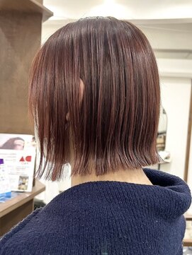 ラック 表参道(LUCK) ココアブラウン/バーガンディ/ボルドーヘア/ミニマルボブ