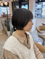 ロンドアジュール 横浜(Lond azur)&nbsp;グランマッシュ/オリーブグレー/ショート/ヘイリーボブ/前髪