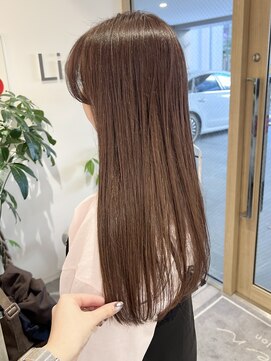 ブリーチなしダブルカラー/ラベンダーベージュ/グレージュ