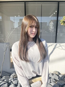 ブリーチなしベージュカラー