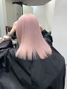 ペレ 原宿(PELE) ダブルカラー/ケアブリーチ/羽エクステ/原宿