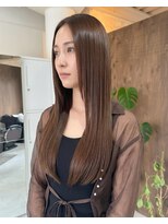 零秒女髪 千里丘店 艶やかで上品な大人女性向けロングヘア髪質改善艶髪美髪艶感