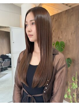 零秒女髪 千里丘店 艶やかで上品な大人女性向けロングヘア髪質改善艶髪美髪艶感