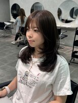 ジーニー 千葉(GENiE) 韓国レイヤーカット/顔周り/ダークブラウン/古荘竜生