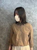 ザ シーワークス ときわ台店(THE Cworks)&nbsp;レイヤーカット/ブルーブラック/ミディアムウルフ