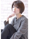 大人ナチュラルなシンプルボブ
