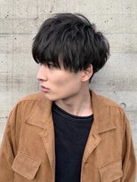 黒髪ナチュラルマッシュ