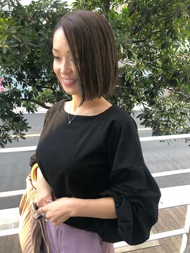 メーヴェ(Mowen) アッシュグレージュ×切りっぱなしボブ☆