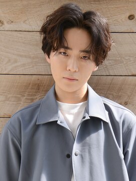 ロアーヘアー フォルド 小倉店(RAWR hair FOLD) 【RAWR】メンズ_韓国風パーマ_センターパート