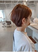 ハンサムショート×オレンジュ×くびれショート×ショートヘア