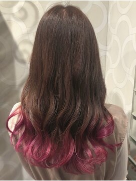 ヒップスデコ(Hip's deco) ピンクグラデーション 【ブリーチカラー】